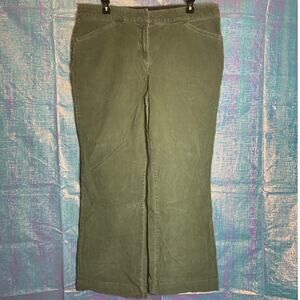 Tommy Jeans Corduroy Boot Type Cut Olive Green Womens 13 Vintage y2k classic
